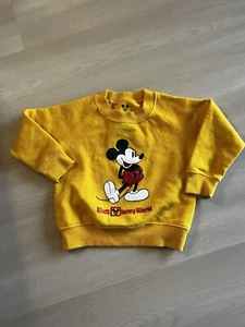 Vintage Kids 90’s Mickey Mouse Disney Sweat Shirt 12 Month ToddlerSweatshirt Vtg - Picture 1 of 4