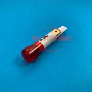 Red Oven Lamp Indicator Neon Light, Universal 9mm 2 Tag 230v Cooker Hob etc. - Picture 1 of 3