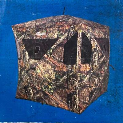 AMERISTEP Brickhouse Hub-Style Ground Blind 3 Person Capacity Camo AMS-AMEBL3029 - Image 1 of 4