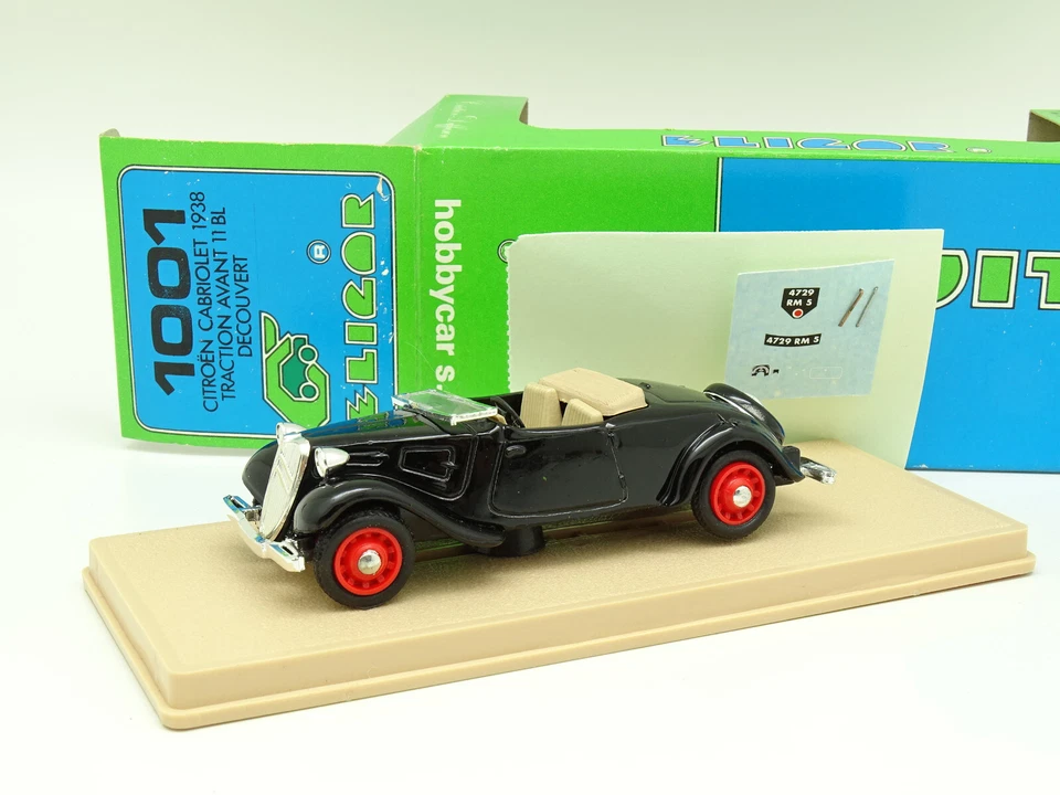 Eligor 1/43 - Citroen Traction 11 Bl Cabriolet Nera 1938 - Immagine 1 di 1