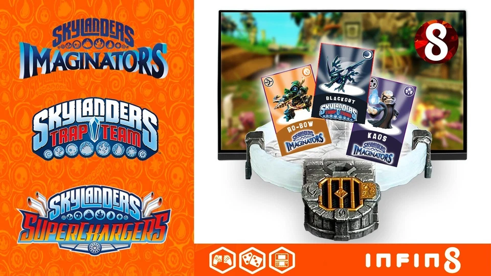 Skylanders Figures Items Crystals Trap Keys NFC Cards Imaginators Trap Team