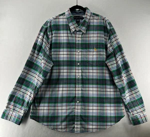 U.S. POLO ASSN. Plaid Shirt Mens Size 2XL Slim Fit Button Down Long Sleeve Green - Picture 1 of 10