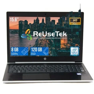 HP ProBook 450 G5 15.6" FHD Intel i5-8250U 1.6GHz 8GB RAM 120GB SSD Win 11 Pro - Picture 1 of 21