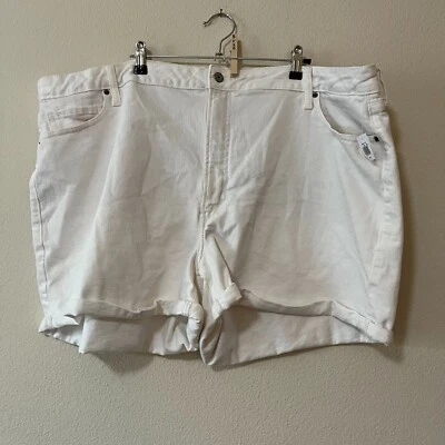 Новый с Ярлыками старый темно-синий женщин размер 26 белый высоты O.G прямой бойфренд джинсовые шорты - Изображение 1 из 4