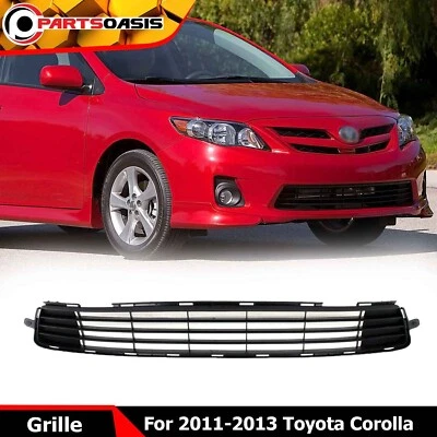 Para-choque dianteiro grade inferior texturizada barra frontal de plástico para Toyota Corolla 2011-2013 - Imagem 1 de 4