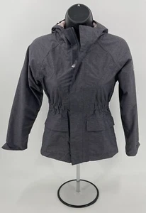 The North Face HyVent Rain Jacket Girl’s Small 7/8 Grey & Pink Nylon Waterproof - Picture 1 of 12
