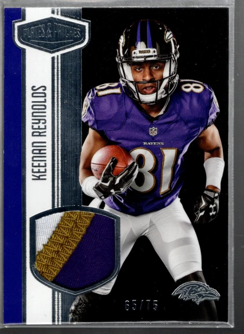 B3196- 2016 Panini Plates and Patches Rookie #23 Keenan Reynolds Jersey /75 - Image 1 of 2