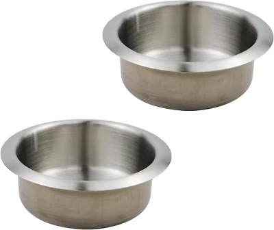 2Pcs Stainless Steel Cup Holder Recliner-Handles Replacement Cup Holder for Sofa - Image 1 of 4