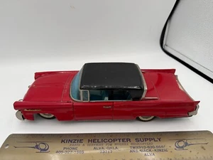 DE COLECCIÓN BANDAI HOJALATA LITOGRAFÍA FRICCIÓN 1958 LINCOLN MK III TECHO RÍGIDO - Hecho en Japón - Imagen 1 de 17