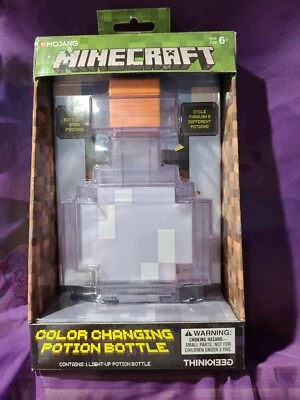 Mojang Synergies Minecraft Color Changing Potion Bottle Lights Up, Changes Color - Image 1 of 4