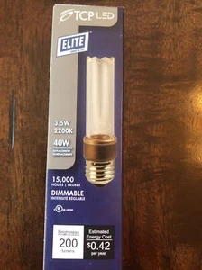 TCP LED 3.5W decorative lamp bulb 40W equiv 2200K 200 lumens Unique classic MCM - Picture 1 of 5