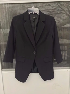 Chaqueta Blazer Jessica Simpson Manga 3/4 Negra Talla 3/4 Foto 1 de 3