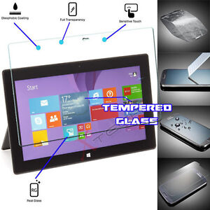 100% Genuine TEMPERED GLASS Screen Protector Cover for Microsoft Surface Pro 2
