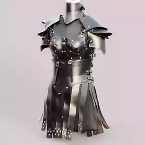 Medieval Renaissance Costume for Women LARP Leather Outfits - Picture 1 of 3