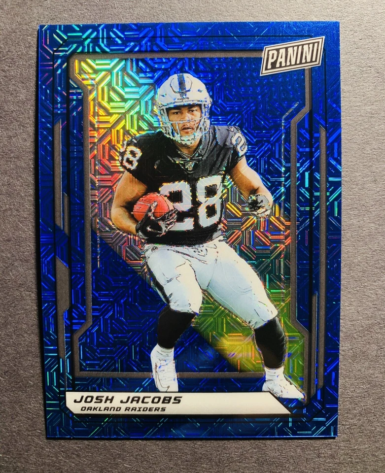 2019 Panini The National VIP Josh Jacobs #87 Blue Prizm Rc /15 Rookie - Image 1 of 2