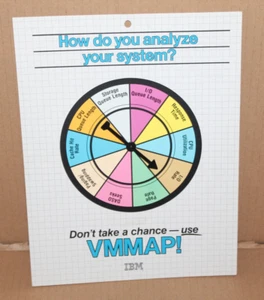 IBM How Do You Analyze Your System? Decision Spinner Novelty Promo Item VMMAP - Picture 1 of 4