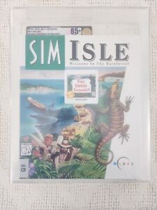 RARE GRADED VGA 85+ NM+ Sim Isle 1995 Missions in the Rainforest Maxis Screenie!