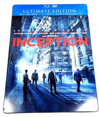 Inception Ultimate Edition Steelbook Blu-Ray + DVD + Digital Copy French Release - Image 1 of 4