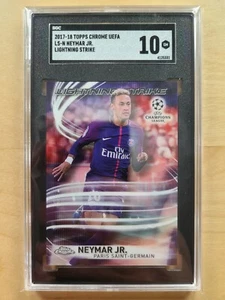 2017-18 Topps cromo Neymar Jr Lightning Strike LS-N SGC 10 GEMAS COMO NUEVO PSG - Imagen 1 de 2