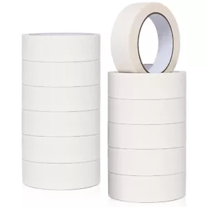 12x GENERAL USE MASKING TAPE DIY CRAFT LINES PAINTING EASY TEAR 24mm x 30m UK - Picture 1 of 3