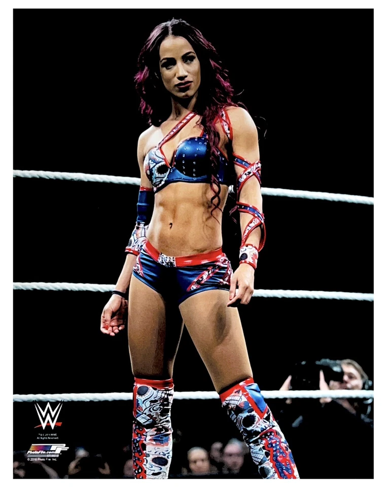 FOTO DE LUCHA LIBRE 8X10 CON LICENCIA OFICIAL WWE SASHA BANKS ARCHIVO DE FOTO AUTÉNTICO 3 Foto 1 de 1