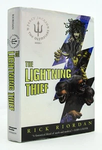 THE LIGHTNING THIEF Rick Riordan 2005 First Edition Percy Jackson HBDJ G/VG L1 - Imagen 1 de 9
