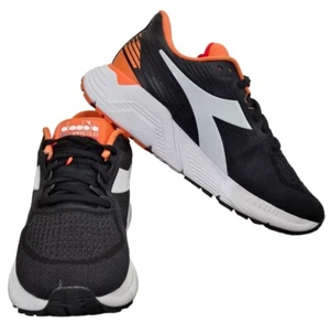 Diadora Blueshield Mythos Vigore Womens Running Shoes Black Red Sneakers Size 8 - Picture 1 of 8