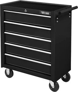 5-Drawer Rolling Tool Chest W/Lock & Key, Tool Storage Cabinet with Wheels - Picture 1 of 12