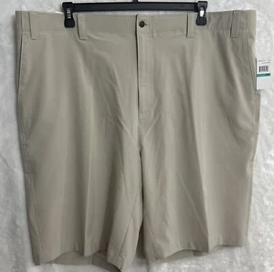 Callaway Stretch Golf Shorts Opti-Dri Men 46 Silver Lining Beige Flex Fabric NWT - Picture 1 of 5