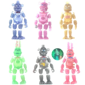 Set 6pcs SET FNAF Five Nights At Freddy's Action Figure Toy Phosphoric 2025 USA - Picture 1 of 10