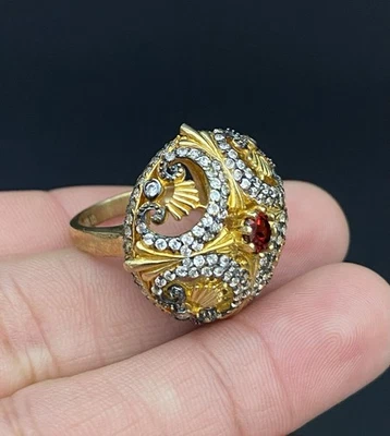 Precioso Anillo Firmado OT Turquía Plata Esterlina .925 Multi Piedra Racimo Talla 6.0 Foto 1 de 4