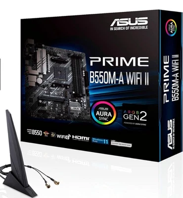 ASUS PRIME B550M-A WIFI II B550 AM4 MicroATX NEW from Japan🔥 - Image 1 of 4