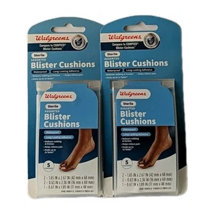 NUOVI (2 CONFEZIONI) Walgreens Cuscini Blister Impermeabili Sterili Assortiti, 5 cadauno - Foto 1 di 6