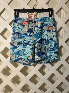 OSHKOSH B'GOSH BOYS SWIM TRUNKS Fish- SIZE 8 - Picture 1 of 3