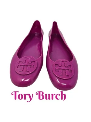 Tory Burch Mujer Jalea Goma Pisos Fushia Rosa Informal Comodidad Ver Medidas Foto 1 de 4