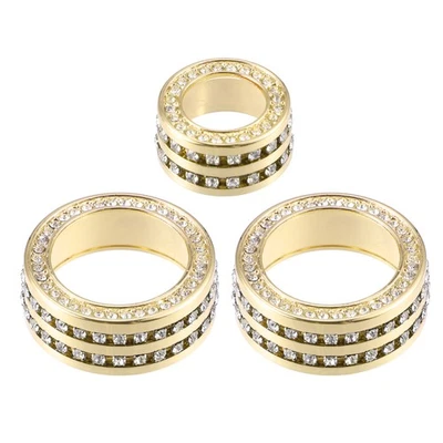 per A/C Media Sintonizzazione Manopola Cover Anello per BMW 3 Serie F30 Oro Tono - Immagine 1 di 4