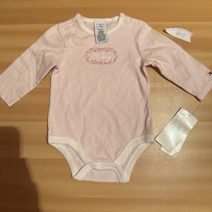Tommy Hilfiger Baby Mädchen Body 3-6 Monate Rosa Baby Baumwolle Langarm Neu - Bild 1 von 9