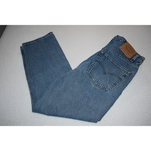 Levis 505 Blue Jeans Mens Size 36 x 30 Classic Straight Fit Denim Cotton - Picture 1 of 8