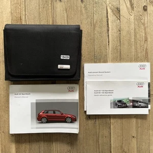 08-12 AUDI A3 SPORTBACK OWNERS HANDBOOK MANUAL AND WALLET 2008 Ref18439 - Picture 1 of 23
