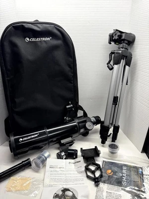 Celestron Travel Scope 80 Portable Refractor Telescope with Backpack Accessories - Image 1 of 4