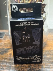 2025 DISNEY PARKS STAR WARS MAY THE 4 MYSTERY PIN SET BLIND PACK (2PINS) LR - Picture 1 of 5