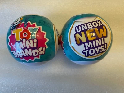 💎 "NUEVO Y SIN ABRIR" ZURU 5 SORPRESA - SERIE 1 JUGUETE MINI MARCAS LOTE DE 2 💎 Foto 1 de 2