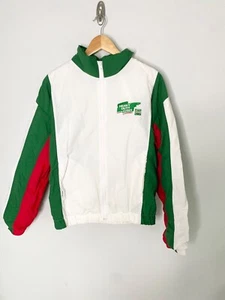Vintage Castrol Heavy Duty Lubes Color Blocked Zipper Jacket Made In USA Sz M - Picture 1 of 5
