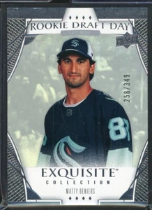 2022-23 Exquisite Collection Rookie Draft Day #RDDBE Matty Beniers 258/349 - Picture 1 of 2