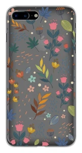 Coque en silicone imprimée compatible Apple iPhone 7 Plus Fleurs colorées - Picture 1 of 3