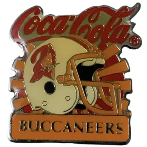 Vintage Coca-Cola NFL Tampa Bay Buccaneers Helmet Souvenir Pin - Picture 1 of 2