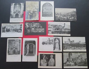 Early 1900s ASSISI Italy Postcards (13)  S.Francesco/ S.Chiara/ S.Maria/La Rocca - Picture 1 of 4