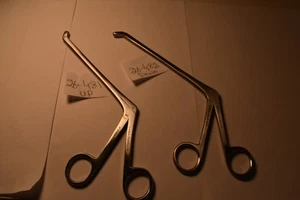 2 PCS CLOWARD PITUITARY RONGUERS 6 X 10 MM CUP 6" SHANKS TIP  UP & DOWN - Picture 1 of 1