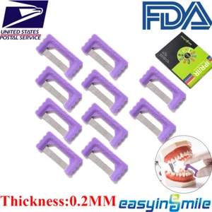 Tiras de esmalte de DPI de reducción interproximal de ortodoncia dental de doble cara 0,2 mm - Imagen 1 de 8