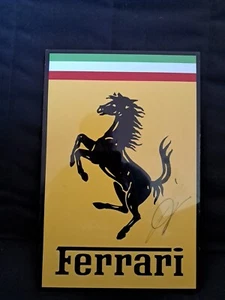 Placa de metal firmada Fred Vasseur Ferrari Team Principal tamaño A4 - Imagen 1 de 3